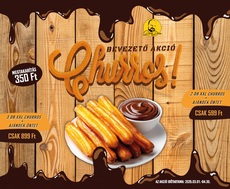 2025 Churros menü