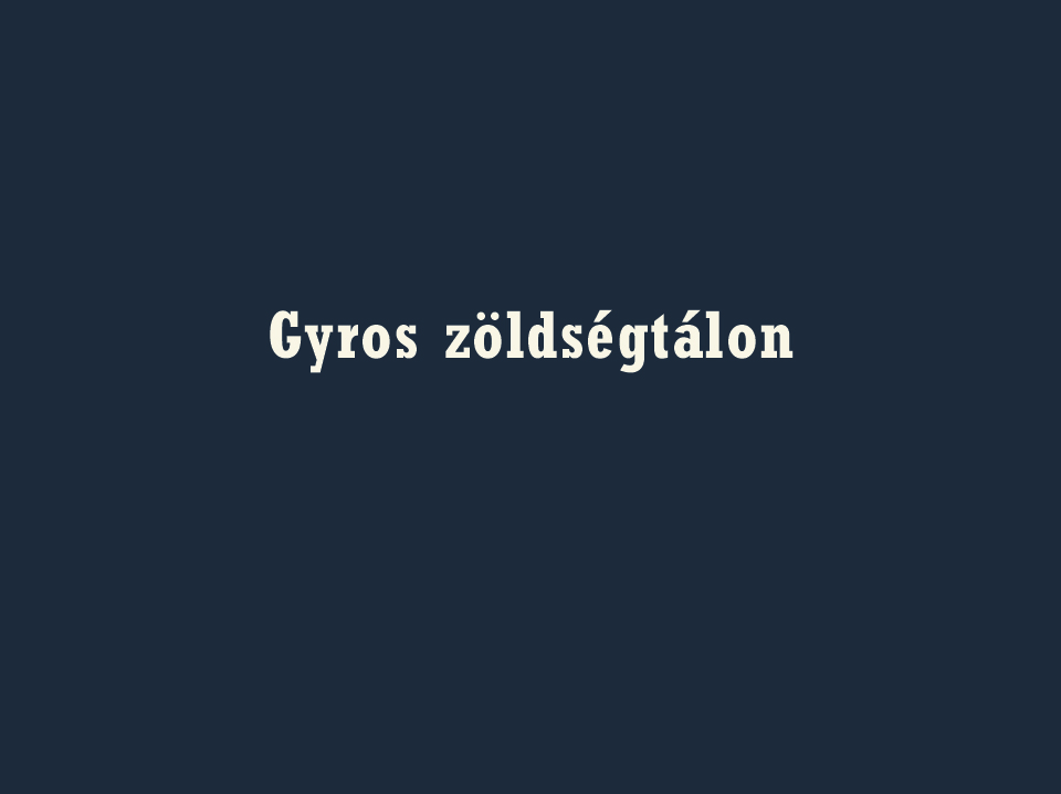 Gyros zöldségtálon