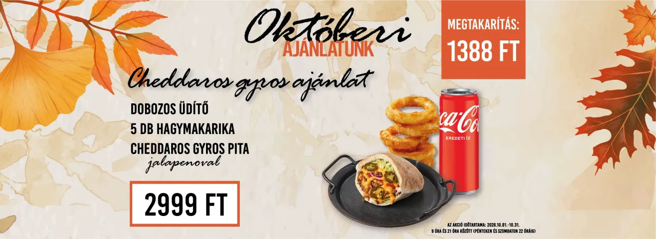 2026 Októberi ajánlat_Cheddaros gyros